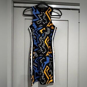 Top Shop Abstract Patterned Sleeveless Dress